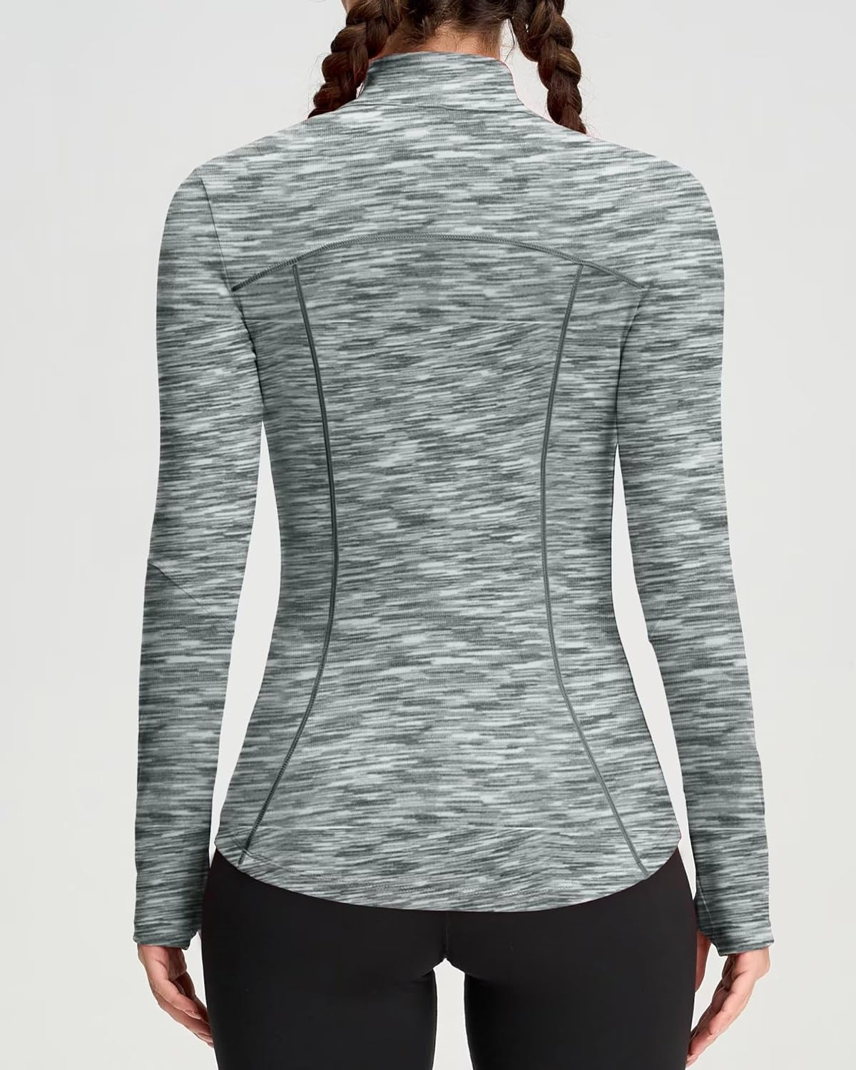 Women's Full Zip Athletic Running Jacket - Stylish Gym & Yoga Top for Active Lifestyle